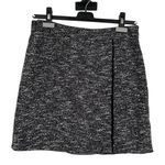 Slate + Willow Black Tweed Knit Skirt size XS Contrast Trim A Line Photo 2