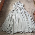 Sorella Vita  Gray Halter Chiffon Dress SIZE 14 Photo 5