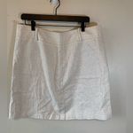 Loft Factory NWT silver sparkle linen blend skirt size 16 Photo 0