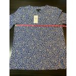 J Jill Wearever Collection XS Blue Floral Knit Tunic Top Bloomcore‎ Church NWT Photo 8