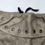 Zemeta Attic Box Tie Micro Skirt in Taupe Tan Size XS Photo 3