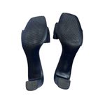 Reformation Shereen Ruched Block Slip-On Heel in Black Size 10.5 Photo 4