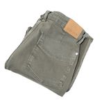 Judy Blue  Wide Leg Crop Pants Women Jeans 11/30 Green Garment Dyed Stretch Raw Photo 1