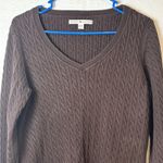 Tommy Hilfiger  Y2K Brown Casual Minimalist Fall Cable Knit Sweater Size XL Photo 1