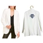 Zadig & Voltaire off-white "Art is Truth" rhinestone embellished blazer NEW Photo 1