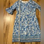 Lilly Pulitzer Fiesta Dress In Resort White On A Roll Size 4 NWT Blue Floral Photo 6