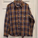 Cruel Girl  Shirt Blouse Western‎ Button Down Plaid Blue Orange Red XL Cotton Photo 0