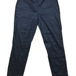 Elie Tahari Women's Linen Blend Dress Pants Trousers Navy Black Women's Size 12 Photo 0