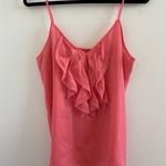 Old Navy  Pink V-Neck Ruffle Blouse Size L New Without Tag Career Preppy Office Photo 0