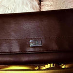 Liz Claiborne  Brown Wallet Clutch Organizer Snap Closure Photo 0