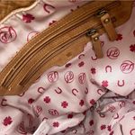 Lucky Brand Light Brown Distressed Leather Shoulder bag purse slouchy hobo Photo 9