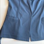 White House | Black Market WHBM Slate Blue Slip On Belted Blazer Jacket Size 12 Photo 6