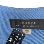 Tahari  Arthur S Levine Women's Zip Pockets Jacket Blue 12 Photo 2