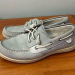 Sperry  Top Sider Songfish Ivoryfish Grey Leather‎ Boat Shoes STS95710 Size 10M Photo 0