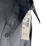 Madewell  Seamed Long Sleeve Mini Shirtdress Poplin Black Size 0 NWT Minimalist Photo 6