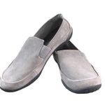 Clarks  Ultimate Comfort Haley Park Suede Slip On Loafer Flat Shoes Grey 8W, NWOB Photo 9