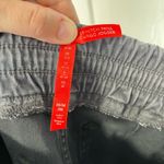 Spanx Stretch Twill Cargo jogger in gray ankle zipper size medium Photo 7