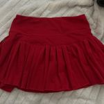 Amazon Red  Tennis Skirt Photo 0