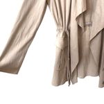 Bagatelle COLLECTION Faux Suede Draped Light Jacket Small Photo 3