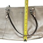 Coach  large Metallic Leather Tote Photo 14