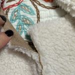 Clover + Scout  women's size large faux fur sleeveless suede brown and tan flaw Photo 5