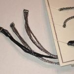 American Eagle  AE 3 Adjustable Silver Tone Black Boho Bracelets Photo 3