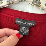 Banana Republic  Red V-Neck Sweater Photo 3