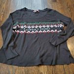 Victoria's Secret  Black Thermal Long Sleeve Sleep Shirt Size Large Photo 0