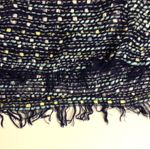 Apt. 9  Infinity Scarf Sparkle Striped Mixed Media Weaved Green Blue White Yellow Photo 8