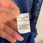 Ramy Brook Pam Midnight Blue Shiny Metallic Halter Top Size Medium Photo 15