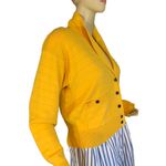 STUDIO MICHELLE STUART VINTAGE 1990'S YELLOW KNIT CARDIGAN (S) Photo 3