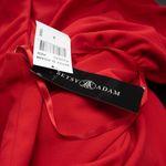 Betsy and Adam Arielle Scuba Crepe Ruffle Slit Gown Photo 8