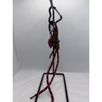 Heart Rope Keychain Red Paracord with Carabiner Clip Streetwear Style Photo 1