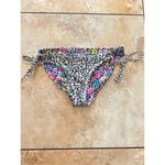 Vintage Y2K Shabby Chic Floral/Leopard Tie Reversible Bikini Bottom Swim Suit S Photo 4
