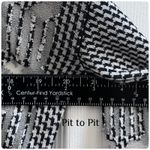 Parker  Simon Houndstooth Mesh Panels Pullover Sweater Size Small Photo 7