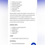 Selfie Leslie NWT  DOVE OFF-SHOULDER FRILL TRIM LACE MINI DRESS WHITE small Photo 8