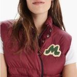 💕MOTHER💕 The Pillow Talk Patch Puffer Vest Long Distance Run Around Large NWOT Photo 0