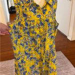 Club Monaco  Yellow and Blue Floral Jumpsuit Photo 5