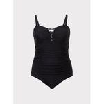 Torrid Women's BLACK WIRELESS SLIM FIX ONE-PIECE SWIMSUIT Sz 2XL Swimwear Beach Photo 5