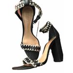 Schutz  Women’s Heeled Sandals/ Shoes White & Black Color Size 8.5 B Photo 7