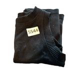 Aura Black Ribbed Sleeveless Top S Nylon Spandex Blend Photo 6