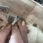 NWT Etica Micki crop flare denim‎ jeans pink nude size 32. Retails for $268 Photo 8