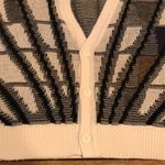 Koman oversized button up knit cardigan sweater size large Black Photo 10