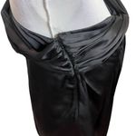 Sachin + Babi Pasa One Shoulder Silk Blouse Black Women’s Size 6 Tassel Detail Photo 5