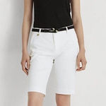 Ralph Lauren Lauren Women's Bi-Stretch Twill Shorts White Size US 4 Photo 0