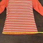 Cutter and Buck Clemson Orange and White Striped 3/4 Sleeve Top M Photo 8