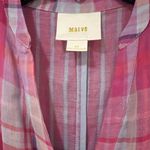 Maeve  by Anthropologie Pippa Pink & Blue Plaid Drop Waist Swing Dress Size XS Photo 7