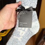 Free Press NWT  Cozy Socks Blue Heather Sleepy Soft Textured 2-Pack Size 9–11 Photo 0