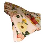 ASOS  Orange Yellow Bodycon Midi Dress Scoop Neck Slit Photo 2