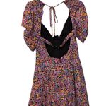 For Love & Lemons NWT Pink Orange Floral Claude Mini Dress Size Small Photo 6